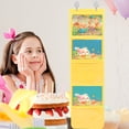 thumbnail image 6 of Onaparter Storage Bags Kindergarten Painting Holder Classroom Pocket Chart Hanging Closet Convenient Pouches Child （Yellow）, 6 of 6