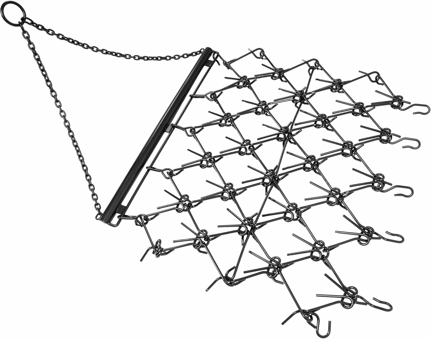 KOJEM 4'W x 4'L Chain Drag Harrow Compatible with Tractors ATV UTV Lawn Tractor Attachments