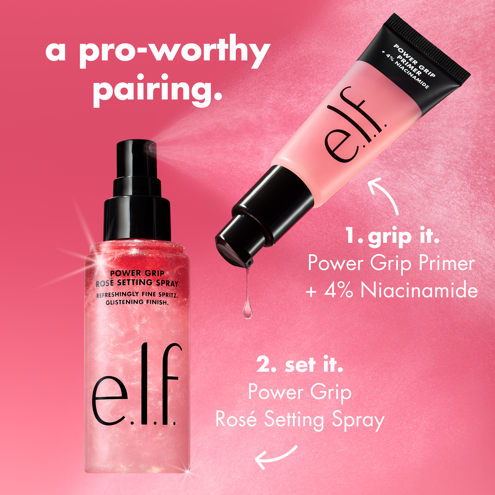 E.l.f. Power Grip Rosé Setting Spray photo 7