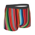 thumbnail image 2 of KLL Mexican Serape Blanket Stripes Men's Cotton Boxer Briefs Underwear-X-Large, 2 of 8