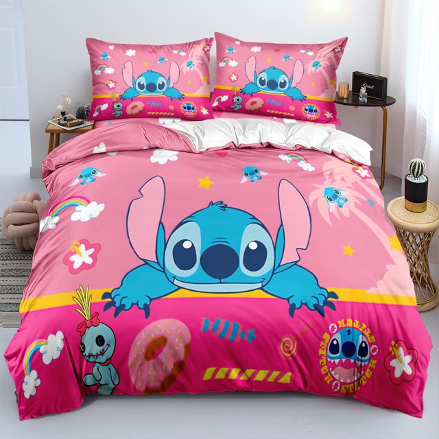 siniker Bedding Set Kids Quilt Cover 3D Cartoon Bedspread Cover with Pillowcase and Zipper Closure