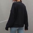 thumbnail image 6 of IROINNID Reduced Womens Sweater Round Neckline Pullover Sweater Solid Color Loose Short Length Long Sleeve Knitting Thick Needle Twisted Rope Sweaters Blouse, 6 of 8
