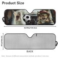 thumbnail image 6 of Uorisanigo Funny Cat Driving Windshield Sun Shade for Jeep Wrangler Rubicon Sahara TJ JK JKU 2 Door & 4 Door, Sunshades Heat Shield, Aluminum Foil Structure Block UV Rays and Heat, 6 of 7