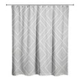 thumbnail image 2 of Creative Products Grey Dotted Diamond 71x74 Shower Curtain, 2 of 2