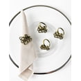 thumbnail image 5 of Fennco Styles Coastal Octopus Metal Napkin Rings, Set of 4 - Bronze Nautical Napkin Holders for Home Décor, Dining Table, Banquets, Family Gathering and Special Occasions, 5 of 8
