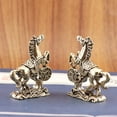 thumbnail image 4 of Eoozwa Hand Carved Copper Alloy Horse Statue Mini Desktop Decor Bronze Office Desk Ornament Collectible Gift for Home Display, 4 of 6
