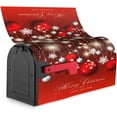 thumbnail image 6 of Christmas Mailbox Covers Red Glitter Snowflake Ball Magnetic Letter Post Box Cover Standard Size 21 x 18 Inch Garden Yard Home Decorative, 6 of 6