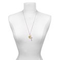 thumbnail image 3 of Delight Jewelry 12mm Stardust Round Goldtone Spinner I Set You Apart Engraved Cross Zoey Necklace, 28", 3 of 4