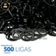 thumbnail image 2 of Paquete 500 Ligas Elásticas Gomas Para Cabello Niña Negras, 2 of 4