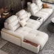 thumbnail image 3 of Premium Italian Genuine Leather Sectional Sofa Sets Couch Sofas with USB and Bluetooth Speaker - MINGDIBAO Living Room Furniture My Lux Decor Round, 3 of 12