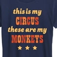 thumbnail image 3 of Instant Message - Circus My Monkeys - Women's Short Sleeve Graphic T-Shirt, 3 of 6