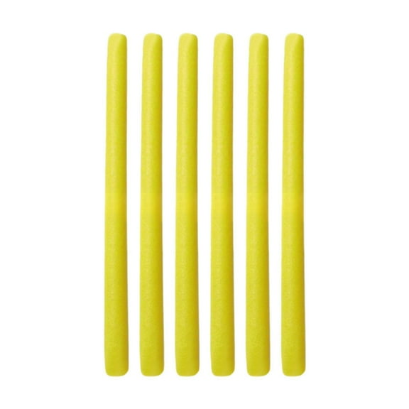 Vsenkes 6 Pieces Trampoline Pole Foam Sleeves Trampoline Pole Covers Accessories 15.75" Foam Tube Padding for Indoor Tubing Tube Kids Yellow