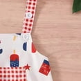 thumbnail image 4 of TOWED22 Baby Girl Summer Clothes Cute Ruffle Romper Sleeveless Rompers Dress Newborn Girls Infant Jumpsuit Clothing Red,9-12 M, 4 of 7