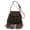 Coffee, variant on Faux Suede Tassels Shoulder Bags Ethnic Crossbody Bags Vintage Flap Mini Phone Bag for Women Work Shopping Travel (Khaki)
