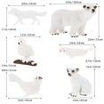 thumbnail image 3 of Polar Animal Figures Arctic Animal Statue for Decoration 9Pcs Pack, 3 of 5