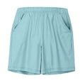 thumbnail image 2 of Einccm Kids Quick Dry Athletic Shorts - Elastic Waist Loose Fit Solid Color Active Bermuda Shorts with Large Pockets for Boys and Girls 4-17 Years, 2 of 9