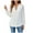 White, variant on Women's V Neck Lace Chiffon Blouse - Solid Color, Elegant, Lightweight, Casual/Formal