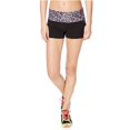 thumbnail image 1 of Aeropostale Womens Confetti Athletic Workout Shorts, Negro, X-Large Aeropostale Ejercicio, 1 of 2