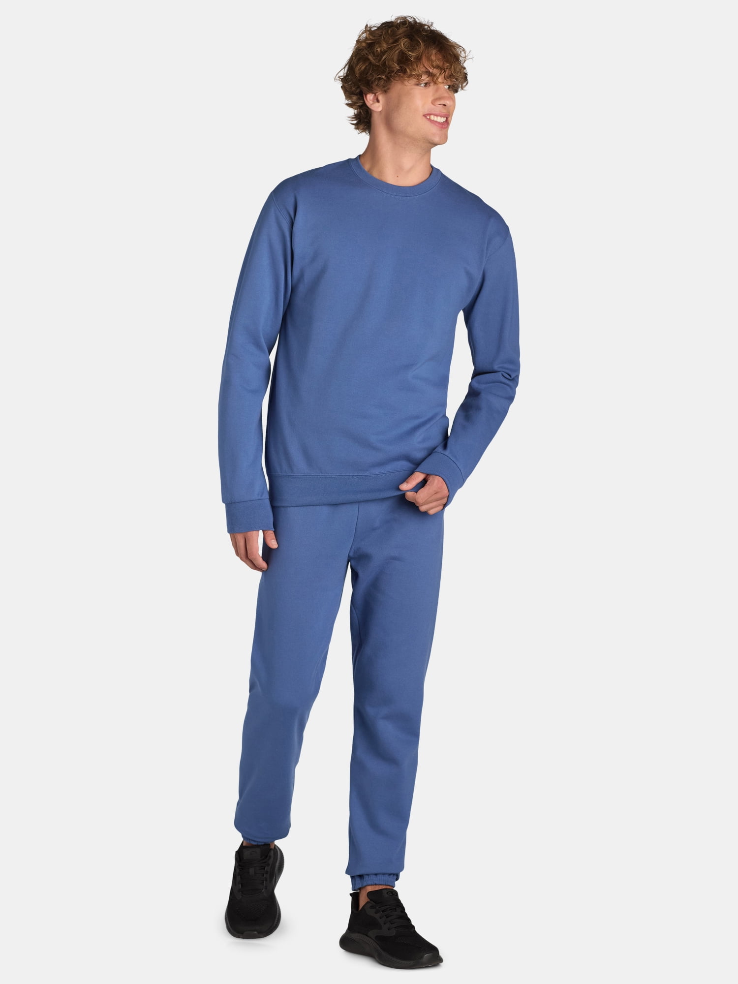 Athletic Works Men's & Big Men's Fleece Elastic Bottom Sweatpants, Sizes S-4XL