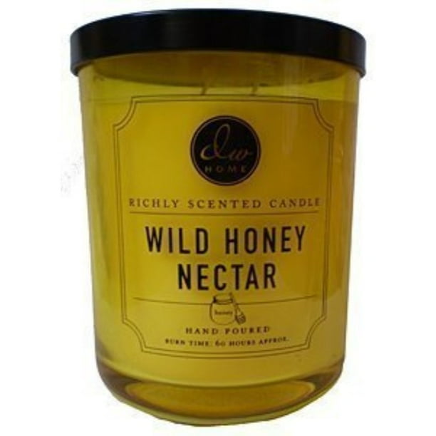 decoware richly scented wild honey nectar 2wick candle 14.8 oz. in