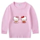 thumbnail image 2 of Hello Kitty camiseta de Color sólido para niños primavera otoño nueva camisa de cuello redondo para niños y niñas Camisa de manga larga de algodón para bebés, 2 of 5