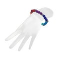 thumbnail image 3 of Rainbow Chakra Healing Gemstone Ball Beaded Bracelet - Womens Fashion Handmade Jewelry Boho Accessories, 3 of 3