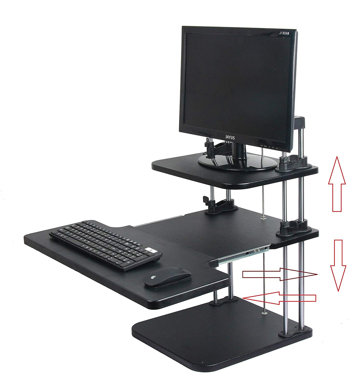 SimLife Standing Desk Sit to Stand Converter Height Adjustable Easy
