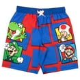 thumbnail image 7 of Nintendo Super Mario Bros Boys Swim Wear Rash Guard Set Super Mario 2 Piece Set Boys Swimsuit Boys Rash Guard Boy Swim Trunks (Sizes 4-12), 7 of 7