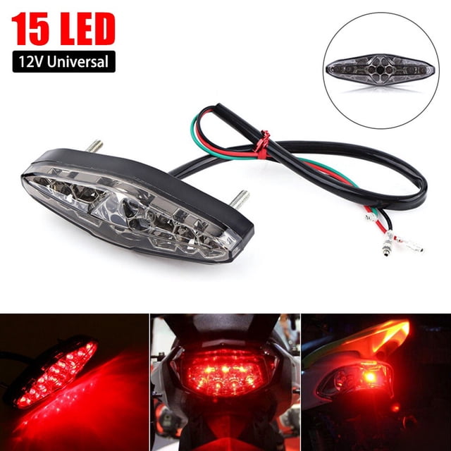 Luz Trasera De Motocicleta Luz Roja Luz De Freno De Motocicleta De Dos Modos Sweethay VI006113-00