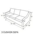 thumbnail image 6 of Velvet Sofa Cover 3 Seaters Plush Couch Cover Slipcover All-Inclusive Protector Washable with Non-Slip Straps, Coffee, 6 of 7