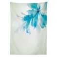 thumbnail image 3 of Ambesonne Abstract Tablecloth Rectangular Table Cover, Blue Ombre Flowers, 60"x84", Pale Blue and White, 3 of 4