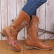 thumbnail image 1 of Nuevas botas de tubo medio de gran tamaño Botas de mujer casuales con tacón de cuña bordado Wmkox8yii sa2354, 1 of 8