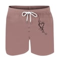 thumbnail image 3 of Mens Casual Pantalones Cortos en Forma de Corazón Impreso Cordón Bolsillo Playa, Poliéster Spandex para Primavera Verano Al Aire Libre Y Diario, 3 of 8