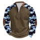 thumbnail image 2 of Blusas y camisas de manga larga con cuello redondo para hombre, sudadera con capucha de cuello redondo con cremallera y estampado, sudadera de manga larga, blusa de poliéster para hombre, 2 of 4