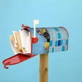 thumbnail image 4 of Lsque Prague Ratter Dog in Bathtub Mailbox Cover Standard Size ,Magnetic Mailbox Covers Post Wraps Letter Box Cover -21x18 in, 4 of 9