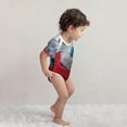 thumbnail image 2 of Kdxio Stylish Polar Bear Sunglasses Pattern Unisex Baby Cotton Short Sleeve Bodysuits-3 Months, 2 of 5