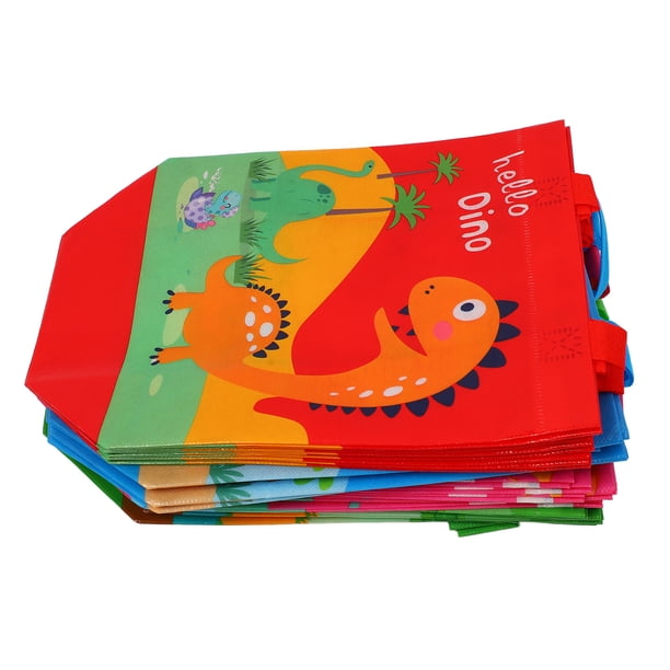 Linda Bolsa De Regalo De Dinosaurio, Bolsas De Regalo No Tejidas Plegables Para Niñas Para Fiestas De Cumpleaños