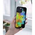 thumbnail image 5 of WIRESTER Shockproof Soft Rubber Cover Case for Apple iPhone 15 Pro Max 6.7" 2023 (NOT FIT Apple iPhone 15 Pro 6.1" 2023), Rainbow Flower, 5 of 5