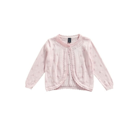 

Toddler Baby Girl Cardigan Crochet Knit Long Sleeve Sweater Bolero Shrug Button up Coat Cover Up Outwear