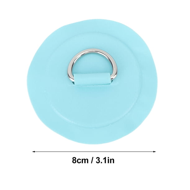Kit De 6 Patchs PVC Avec Anneau D En Acier Inoxydable – Pour Bateau Gonflable, Kayak, SUP, Planche PVC
