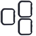 thumbnail image 1 of 3 Pack Compatible for Apple Watch Case 44mm [NO Screen Protector] Series 6 5 4 SE, Hard PC Bumper Case Protective Cover Frame Compatible for iWatch 44mm,original black, 1 of 5