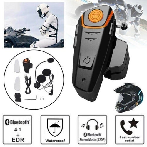 Details about   Waterproof BT-S2 Motorcycle Helmet Wireless Headset Motorbike Outdoor Gifts 