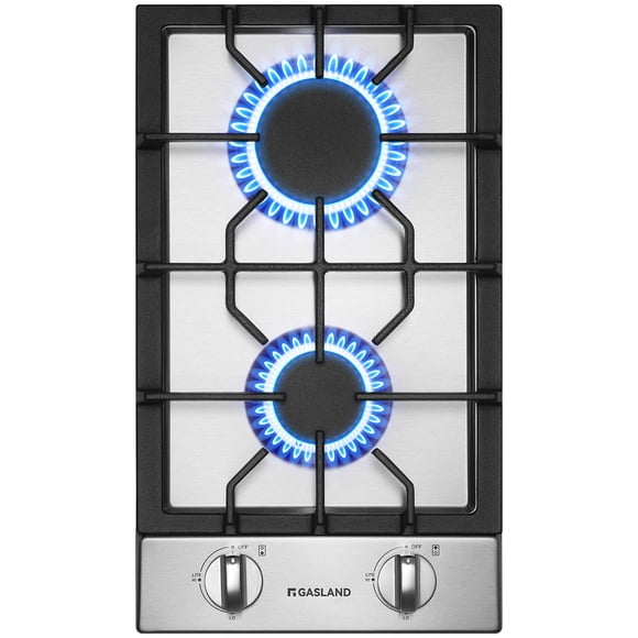 Table de Cuisson au Gaz Encastrée de 12 Po en Acier Inoxydable avec Brûleurs à 2 Joints, Certifiée ETL