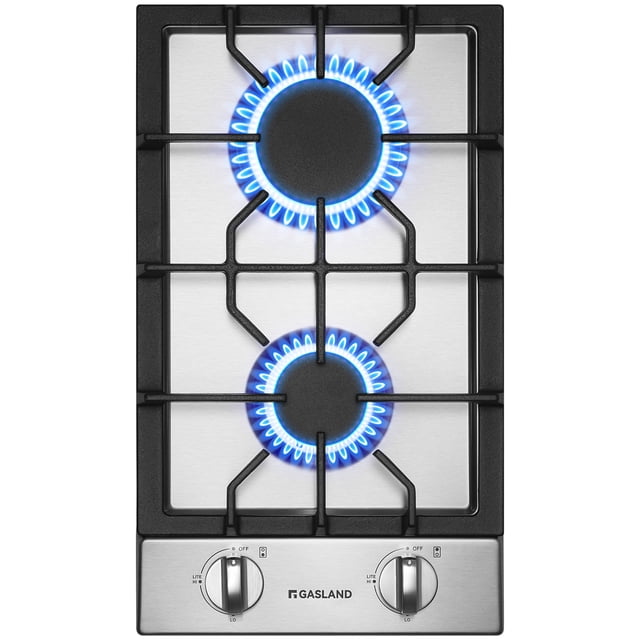 Table de Cuisson au Gaz Encastrée de 12 Po en Acier Inoxydable avec Brûleurs à 2 Joints, Certifiée ETL