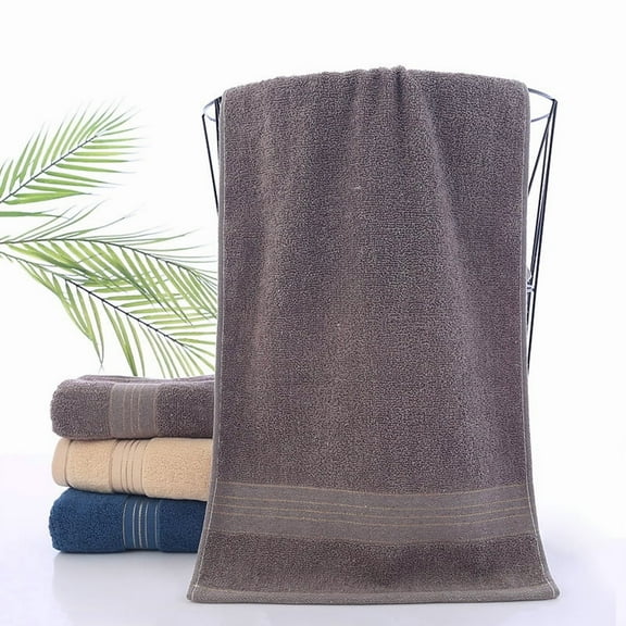 suxuMhao Silk satin Towel Set of 4 - brown Cotton Towels, 13.39x28.74in(34x73cm) - Soft, Durable & comfortable,Quick-Drying with High Water Uptake for Bathroom, Gym & Hotel Use​