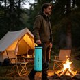 thumbnail image 7 of Insulated Water Bottle Sleeve with Zipper Pocket & Shoulder Strap Lightweight Thermal Bottle Holder for Camping Hiking Commuting - 3.94" x 11.", 7 of 7