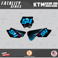 thumbnail image 3 of Kalair GFX Graphics Kit for Ktm SX85 SX105 (2003-2005) Fatality Series, 3 of 5