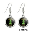 thumbnail image 4 of I'm Not Saying It Was Humans But Alien Funny Humor Novelty Dangling Drop Charm Earrings, 4 of 5