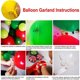 thumbnail image 4 of Conjunto de cadena de globos navideños, decoración para fiestas navideñas, regalo, combinación de globos de lentejuelas con caña, 4 of 5