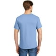thumbnail image 4 of Hanes Mens ComfortSoft 4-Pack Crewneck T-Shirts, S, Light Blue, 4 of 7
